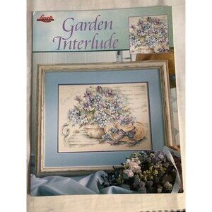 Leisure Arts Garden Interlude Counted Cross-Stitch Pattern Book Floral Design